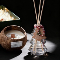 Coffret cadeau d'aromathérapie de Noël de luxe, ensemble de bougies parfumées, parfum d'ambiance pour la maison, souvenir décoratif