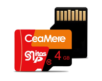 Tarjeta Micro SD Ceamere con Patrón de Tres Colores, Venta al por Mayor, Memoria Flash Mini de 4GB, Tarjeta TF para PSP, 16GB, 32GB, 64GB, 128GB, 256GB, 4GB, Micro Memoria