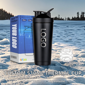 Tasse à café isotherme personnalisée 510 ml en acier inoxydable à double paroi avec affichage LED de la température, pour voyage, maintien au chaud 6-12 heures - Product Image 2