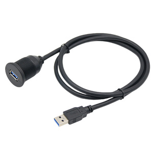 Cable USB 3.0 impermeable de un solo puerto para coche, macho a hembra, para modificación de panel de salpicadero de coche, motocicleta y barco - Product Image 3