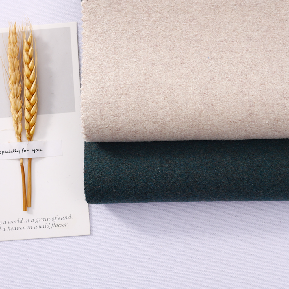 High Quality 85% Australian Wool 10% Mulberry Silk 5% Cashmere Double-Faced Heavyweight Eco-Friendly Moisture-Absorbent Fabric