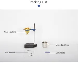 Harga Pabrik Tembaga Murni Kualitas Tinggi Ford Cup Viscometer Flow Cup Viscometer B4