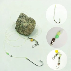 Ensemble de pêche nocturne Alpha Fluorescent Luminous Line Tenya Rig avec hameçon en acier inoxydable pour la pêche en eau salée au fond - Product Image 6