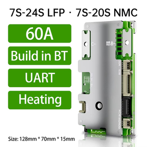 BMS intelligent BT intégré 7S-24S 7S 8S 24V 13S 14S 36V 15S 16S 17S 48V 60V 20S 21S 72V avec UART et chauffage pour vélos électriques - Product Image 5