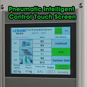 Khí nén/Thủy lực 8t cho ăn tự động tán đinh Báo Chí Fastener chèn clinching máy - Product Image 2