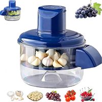 Elektrische plastic druiven- en knoflookschiller, automatische kleine fruitenschiller, oplaadbaar, makkelijk schoon te maken, keukenhulp voor thuis.