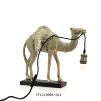 Lampe antique en résine 3D en forme de lion, statue d'art pour la décoration de la maison, lampe de table, vente en gros