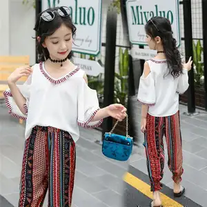 Girls Clothing Of Korean Style For Europe 5 Year Old Kids Clothes Hip Hop Loose Pants Organic Custom