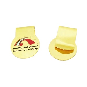 Metal latón oro plata bronce antiguo <span class=keywords><strong>banco</strong></span> en relieve logotipo efectivo dinero papel libro clip marca marcapáginas - Product Image 5
