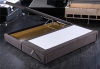 Lit rembourré en tissu avec rangement à vérin à gaz, taille King Size, de Foshan Home Furniture