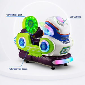 Máquina de Juegos para Niños con Temática Espacial, Máquina de Balanceo Operada con Monedas para Centros Comerciales y Parques de Diversiones - Product Image 3