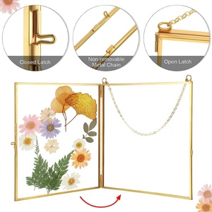 Tùy Chỉnh Kích Thước Hai Mặt Kính Nhôm Brass DIY Cổ Điển Tác Phẩm Nghệ Thuật Hiển Thị Khung Kim Loại Tường Treo Hình Ảnh Khung - Product Image 3