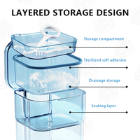 Retenue dentaire stockage Portable orthodontique accolades boîte de nettoyage fausses dents boîte de trempage