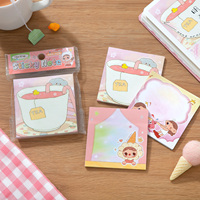 Simno - Juego de Blocs de Notas Adhesivas Decorativas de Estilo Pastel, Adorables, Encantadores y Atractivos Visualmente, para Diario y Decoración de Escritorio