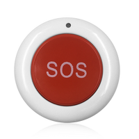 Bouton SOS d'urgence sans fil 433 MHz AG-security, étanche, en plastique ABS, avec sous-appareils, portée 60-100 m, pile bouton