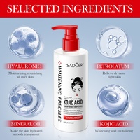 Lotion corporelle à l'acide kojique personnalisée OEM, marque privée, hydratante, peau douce et lisse, lotion éclaircissante pour la peau, crème corporelle pour peaux noires