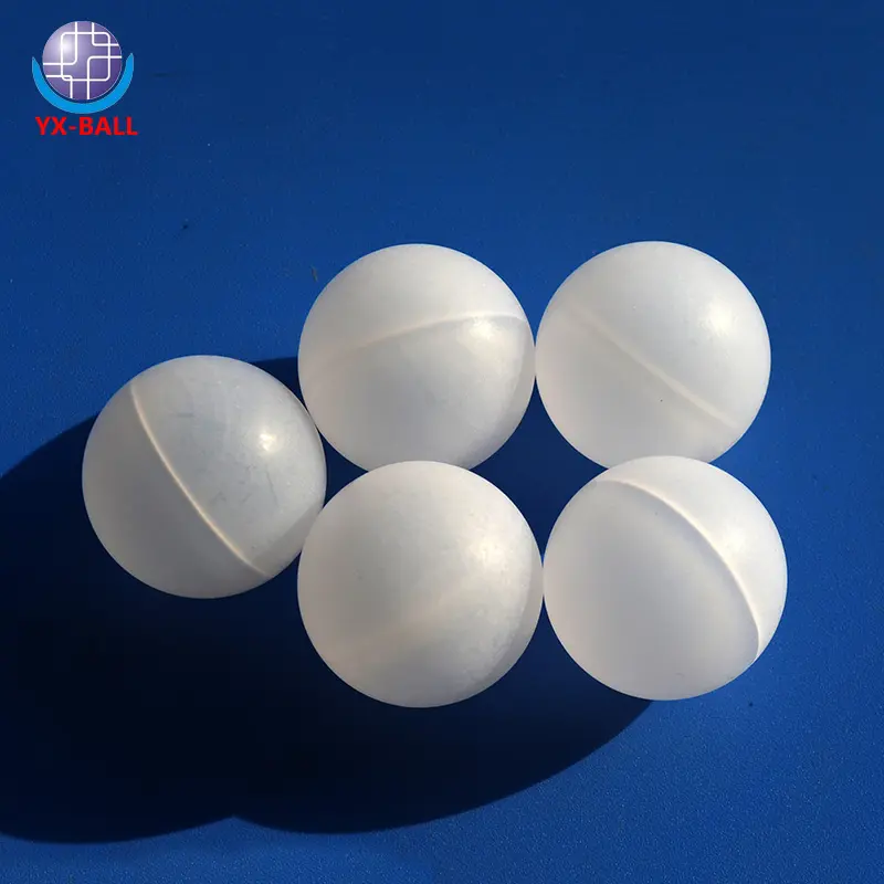 Ücretsiz örnek 10mm 12.7mm 20mm 25.4mm 35.2mm 46mm 50mm polipropilen topları PP temizle içi boş plastik küreler