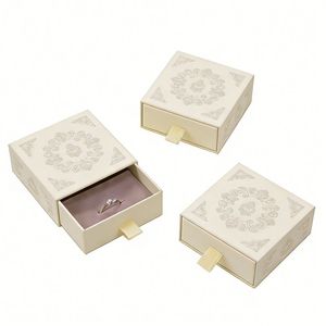 Custom Luxury Recycled Materials Jewelry Packaging <b>Gift</b> Boxdrawer <b>Box</b> Custom Logo for Rings and Bracelets - Product Image 2