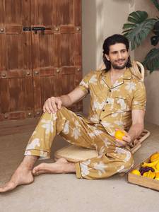 Artículo Popular: Pijama de Manga Corta para <span class=keywords><strong>Hombre</strong></span>, Cómodo para la Piel, Pijama Divertido - Product Image 2