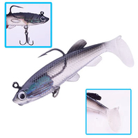 Appâts souples artificiels Luya Lead pour la pêche, lot de leurres souples 8cm/14g sans hameçons