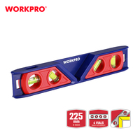 Niveau à bulle magnétique WORKPRO 225 mm, mini cadre photo, niveau magnétique de 9 pouces pour la maison et le bureau