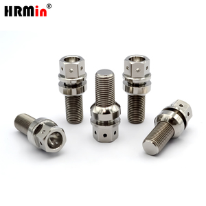 Pernos <span class=keywords><strong>de</strong></span> <span class=keywords><strong>rueda</strong></span> <span class=keywords><strong>de</strong></span> coche <span class=keywords><strong>de</strong></span> titanio Ti-6Al-4V Gr.5 con asiento cónico flotante hexagonal perforado <span class=keywords><strong>de</strong></span> 17 mm M14x1.5mm - Product Image 5