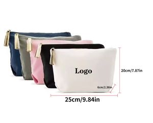 Bán Buôn Biểu Tượng Tùy Chỉnh Hot Bán Hữu Cơ Trang Điểm Bông Vải Dây Kéo <span class=keywords><strong>Pouch</strong></span> Mỹ Phẩm Make Up Túi Với Logo Cho Món Quà Cho - Product Image 2