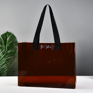 Sac fourre-tout de luxe en PVC transparent, taille <span class=keywords><strong>XXL</strong></span> (50x40x13cm), étanche, avec logo holographique imprimé, pour cosmétiques, dessins animés et mariages - Vente en gros - Product Image 2