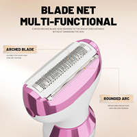 Digitaler Elektrischer Damen-Körperhaarrasierer Bikini-Trimmer Körperhaartrimmer und Barttrimmer Set Gesichtshaarentferner
