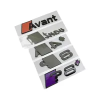 Autocollants 3D ABS pour voiture, emblème de coffre arrière pour A3/A4/A5/A6/A7/A8/A3+/A4+/A5+/A6+/A7+/A8+, décalcomanie de carrosserie, décoration de relooking