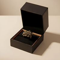 Boîte à bijoux en cuir PU personnalisée de haute qualité pour bracelets et bagues, vente en gros