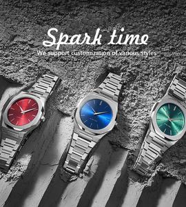 Luxury 316L Stainless Steel 40mm Quartz Ultra-thin <b>watch</b> Miyota movement Waterproof sapphire glass Wristwatch for man OEM - Product Image 2