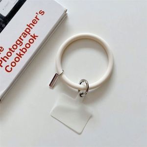 Fashion Silicone Beads <b>Key</b> <b>Ring</b> Chain Cycle Wristlet Keychain Bracelet - Product Image 2