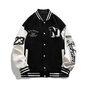 Giacca Varsity Design personalizzato giacca Letterman da Baseball cappottino stile Varsity giacca Bomber da uomo