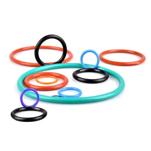 China Fabriek Industriële Micro Siliconen Rubber Ring Afdichtingen Nbr Fpm Epdm Ptfe Pu Siliconen Platte Rubber Micro Ringen Gieten