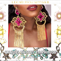 BOXI Nouveauté Bestseller Boucles d'oreilles à grandes pampilles plaquées or, mode luxe, strass irréguliers, accessoires féminins exagérés