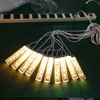 Lampe suspendue en forme de fleur de lys lisse, lumière LED blanc chaud, 10 têtes, plafonnier pour décoration de mariage, banquet, restaurant