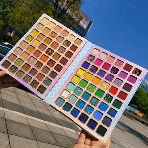 96-farben-makeup lidschatten großhandel große platte lidschatten palette schimmer matt mehrfarbiger glitzer lidschatten-palette