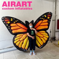 Costume gonflable Airart d'ailes de papillon Costume gonflable personnalisé pour adultes marchant dans la rue