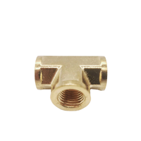 Té en laiton haute pression (FIP X FIP X FIP) NPT BSP BSPP pour la plomberie huile acier acier inoxydable PE forgeage disponible 10mm 14mm