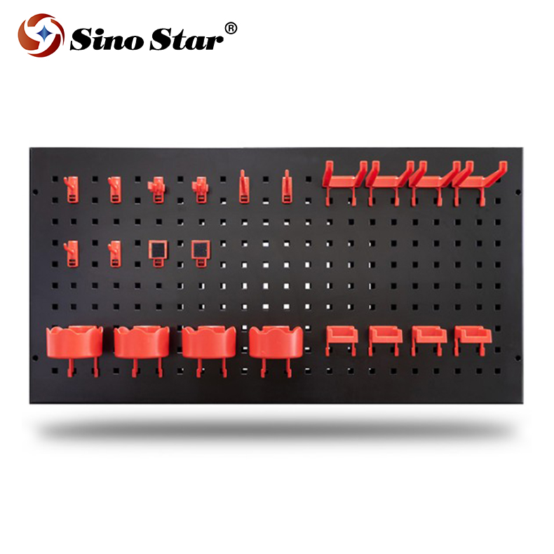 Автомобильный магазин детейлинга холоднокатаный стальной квадратный отверстие настенный ящик для инструментов Органайзер подвесная доска для автомобиля гаража и мастерской