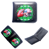 Dompet Pendek dengan Lapisan Logo Kustom Pola Kartun Penutup Terbuka Portabel Modis Desain Baru Tempat Kartu