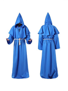 Costume Cosplay Medievale Premium per Adulti, Abiti da Sacerdote per Halloween, Mantello con Cappuccio, Veste da Monaco, Abito da Mago, Costume da <span class=keywords><strong>Strega</strong></span> - Product Image 5