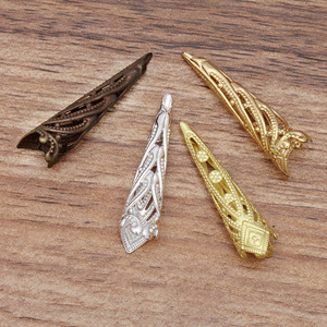 Peça de Flor de Cobre (09587) Acessório de Ornamentação DIY Material Artesanal para Acessórios de Cabelo - Product Image 2
