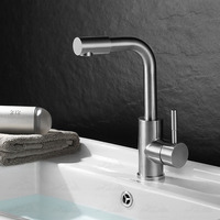 Wayon Salle De Bains Douche Lavabo Lavabo Lavabo Pivotant Bras Mécanique Robinet En Acier Inoxydable Robinet D'eau Froide Et Chaude