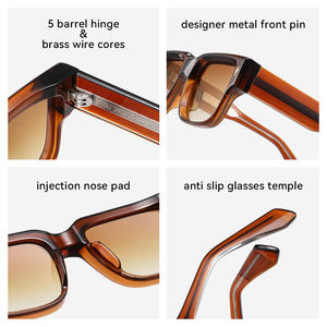 Gafas de Sol con Lentes Coloridas de Moda OEM, Unisex, Atractivas, Anti-Radiación UV400, Venta al Por Mayor, Retro, Logotipo Personalizado, Montura Metálica - Product Image 5