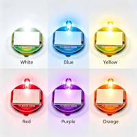 Module LED RGB Mini Circulaire Super Lumineux Clignotant, Carte de Circuit Auto-Adhésive TW-B65LM, Boîte Cadeau, Jouet, Décoration DIY, Fourniture en Gros