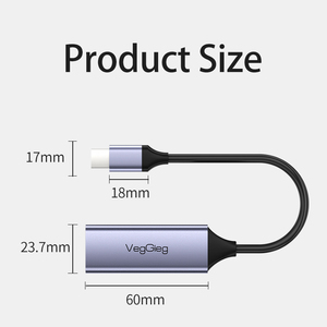 Veggieg Chất lượng cao USB 3.0 150Mbps/300Mbps/1000Mbps/1300Mbps để Ethernet Card mạng cho <span class=keywords><strong>Windows</strong></span> Mac OS có dây <span class=keywords><strong>adapter</strong></span> - Product Image 3