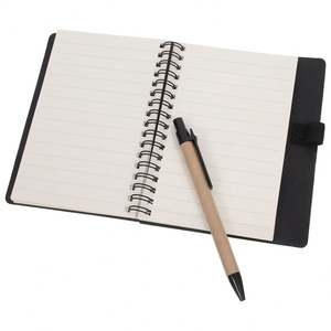 Set de Cuaderno Kraft Promocional con Bolígrafo y Notas Adhesivas, Diario Espiral con Logotipo Personalizado para Regalos Corporativos - Product Image 4