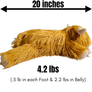 7200 Lớn Trọng 4.2 Lbs Cao Nguyên Bò Thú Nhồi Bông Fluffy An Ủi Ném Gối Siêu Mềm Cao Nguyên Bò Huyền Thoại Plushie - Product Image 3